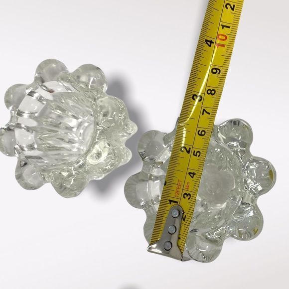 Vintage | Indonesian Glass Candle Holders (x4) - Picture 5 of 7